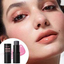 Load image into Gallery viewer, Multi Functional Warming Powder Blusher Stick Rouge Cream Lip Lipstick Lip Color Three in One Brightening Cosmetic Stick
