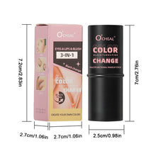 Load image into Gallery viewer, Multi Functional Warming Powder Blusher Stick Rouge Cream Lip Lipstick Lip Color Three in One Brightening Cosmetic Stick
