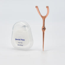 Load image into Gallery viewer, Stainless Steel Toothpick Dental Floss Portable Dental Floss 304 Oral Care Cleaning Gaps Tartar Y Shape Flossing Toothpick

