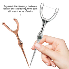 Load image into Gallery viewer, Stainless Steel Toothpick Dental Floss Portable Dental Floss 304 Oral Care Cleaning Gaps Tartar Y Shape Flossing Toothpick

