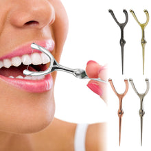 Load image into Gallery viewer, Stainless Steel Toothpick Dental Floss Portable Dental Floss 304 Oral Care Cleaning Gaps Tartar Y Shape Flossing Toothpick
