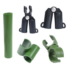 Load image into Gallery viewer, 10pcs/set Connecting Clip Vegetable Planting Flower Greenhouse Round Tube Vine Climbing Frame Plastic Wrapped Steel Pipe Gardening Accessories
