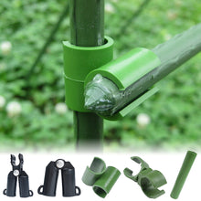 Load image into Gallery viewer, 10pcs/set Connecting Clip Vegetable Planting Flower Greenhouse Round Tube Vine Climbing Frame Plastic Wrapped Steel Pipe Gardening Accessories
