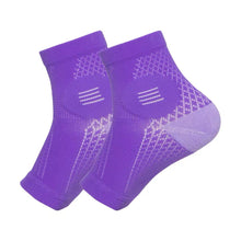 Load image into Gallery viewer, 1Pair Ankle Pressure Socks Absorbent Sweat Breathable Open Toe Socks Anti-Sprain Sports Ankle Brace
