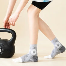 Load image into Gallery viewer, 1Pair Ankle Pressure Socks Absorbent Sweat Breathable Open Toe Socks Anti-Sprain Sports Ankle Brace
