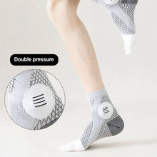 Load image into Gallery viewer, 1Pair Ankle Pressure Socks Absorbent Sweat Breathable Open Toe Socks Anti-Sprain Sports Ankle Brace

