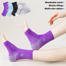 Load image into Gallery viewer, 1Pair Ankle Pressure Socks Absorbent Sweat Breathable Open Toe Socks Anti-Sprain Sports Ankle Brace
