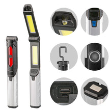 Load image into Gallery viewer, Multi-Function Foldable Ultra-Bright Work Light Type-C Charging Strong Magnetic Maintenance Flashlight With Hook
