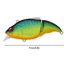 Load image into Gallery viewer, 1PC 71MM/9.7G Two Section Lure Bait Floating Minnow Bass And Trout Crankbait Fishing Accessories

