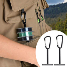 Load image into Gallery viewer, 1PC Portable Fishing Line Hanger Main Line Tray Carrying Tools Fly Fishing Spool Bracket With Hook Fishing Gear Accessories
