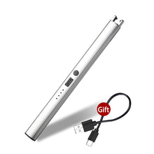 Load image into Gallery viewer, Windproof Pulse Electric Arc Ignition Flameless Plasma Ignition Candle Lighters with USB Rechargeable Lighter for Kitchen Outdoor BBQ
