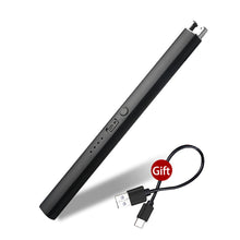 Load image into Gallery viewer, Windproof Pulse Electric Arc Ignition Flameless Plasma Ignition Candle Lighters with USB Rechargeable Lighter for Kitchen Outdoor BBQ
