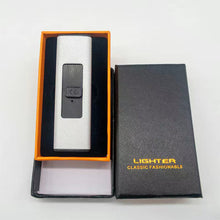 Load image into Gallery viewer, Windproof Single Pulse Arc Lighter Flameless Plasma USB Rechargeable Lighter for Men's Gift Candles Outdoor BBQ
