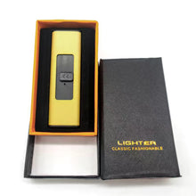 Load image into Gallery viewer, Windproof Single Pulse Arc Lighter Flameless Plasma USB Rechargeable Lighter for Men's Gift Candles Outdoor BBQ
