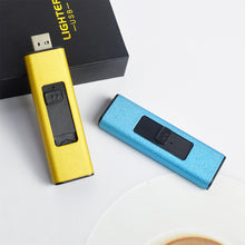 Load image into Gallery viewer, Windproof Single Pulse Arc Lighter Flameless Plasma USB Rechargeable Lighter for Men's Gift Candles Outdoor BBQ

