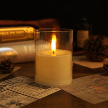 Load image into Gallery viewer, 1/3Pcs LED Flameless Electric Candles Light Acrylic Glass Battery Flickering Fake Tealight for Wedding Party Christmas Decor
