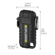 Load image into Gallery viewer, 360° Rotation Hose Electric Arc Plasma Lighter Ignition Outdoor Camping Windproof Lighter Smoking USB Type-C Waterproof Charging Port
