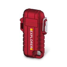 Load image into Gallery viewer, 360° Rotation Hose Electric Arc Plasma Lighter Ignition Outdoor Camping Windproof Lighter Smoking USB Type-C Waterproof Charging Port
