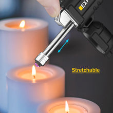 Load image into Gallery viewer, 360° Rotation Hose Electric Arc Plasma Lighter Ignition Outdoor Camping Windproof Lighter Smoking USB Type-C Waterproof Charging Port
