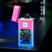 Load image into Gallery viewer, USB Rechargeable Dual ARC Electric Lighter Cool Windproof Plasma Lighters with LED Light for Men Outdoor Camping BBQ Gadgets
