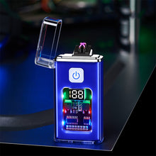 Load image into Gallery viewer, USB Rechargeable Dual ARC Electric Lighter Cool Windproof Plasma Lighters with LED Light for Men Outdoor Camping BBQ Gadgets
