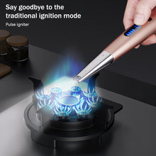 Load image into Gallery viewer, Electric Arc Ignition Windproof Pulse Flameless Plasma Ignition Candle Lighters USB Rechargeable Lighter for Home Kitchen Outdoor BBQ Aromatherapy Candle
