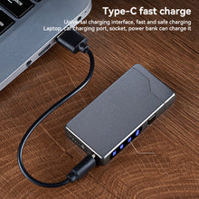 Load image into Gallery viewer, Windproof Double Arc Metal Lighter USB LED Power Lighter Digital Display Touch Sensor Lighters Rechargeable Type-C Charging Interface
