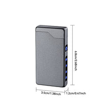 Load image into Gallery viewer, Windproof Double Arc Metal Lighter USB LED Power Lighter Digital Display Touch Sensor Lighters Rechargeable Type-C Charging Interface
