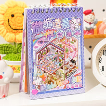 Load image into Gallery viewer, 20Pcs 20in1 Cartoon Landscape Sticker Book DIY 3D Pocket Cabin Scene Stickers Gift for Kid Child
