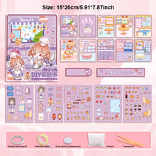 Load image into Gallery viewer, Diy Quiet Book Girl Dress Up Toys Children's Educational Handmade Paper Book Doll Toy
