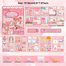 Load image into Gallery viewer, Diy Quiet Book Girl Dress Up Toys Children's Educational Handmade Paper Book Doll Toy
