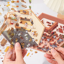 Load image into Gallery viewer, Multi Scenario 3D Miniature Landscaping PET Stickers DIY Decompression Stickers for Children Adult Parenting Interactive Sticker
