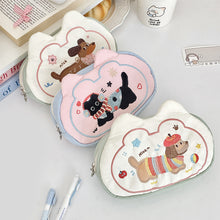 Load image into Gallery viewer, Puppy Mini Cosmetic Bag Multifunctional Soft Stationery Holder Bag Pouch for Make Up Kit Candy Color Small Item Bag Girls
