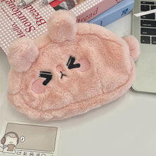 Load image into Gallery viewer, Cute Plush Pencil Case Large Capacity Zipper Stationery Bag Student Stationery Storage Bags Cartoon Cosmetics Storage Bag
