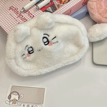 Load image into Gallery viewer, Cute Plush Pencil Case Large Capacity Zipper Stationery Bag Student Stationery Storage Bags Cartoon Cosmetics Storage Bag
