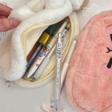Load image into Gallery viewer, Cute Plush Pencil Case Large Capacity Zipper Stationery Bag Student Stationery Storage Bags Cartoon Cosmetics Storage Bag
