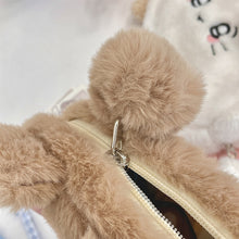 Load image into Gallery viewer, Cute Plush Pencil Case Large Capacity Zipper Stationery Bag Student Stationery Storage Bags Cartoon Cosmetics Storage Bag
