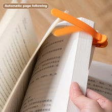 Load image into Gallery viewer, Silicone Bookmark Clip Automatically Follows Notebook Page Divider with Pen Holder Page Flipping for School

