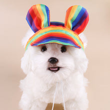 Load image into Gallery viewer, Spring Pet Sun Hat for Cats and Dogs Breathable Fisherman Cap with Ear Holes Sun Protection and Shade for Outdoor Activities
