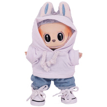 Load image into Gallery viewer, Miniature Macron Hoodie for 17cm Labubu Dolls Cute DIY Doll Clothes Fashion Accessories Lovely Outfit Gifts for Girls Friends
