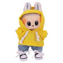 Load image into Gallery viewer, Miniature Macron Hoodie for 17cm Labubu Dolls Cute DIY Doll Clothes Fashion Accessories Lovely Outfit Gifts for Girls Friends
