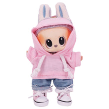 Load image into Gallery viewer, Miniature Macron Hoodie for 17cm Labubu Dolls Cute DIY Doll Clothes Fashion Accessories Lovely Outfit Gifts for Girls Friends
