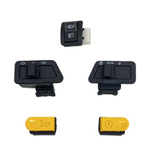 Load image into Gallery viewer, 6Pcs Motorcycle Head Light Horn Dimmer Turn Starter Single Headlight Switch Button For Honda Suzuki ATV Moped Scooter
