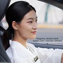 Load image into Gallery viewer, Clip-On Bluetooth Headphones With Retractable Cable HD Noise Cancelling Ultra-Long Life Wireless Headphones With Battery Display
