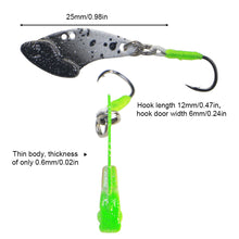 Load image into Gallery viewer, 1PC 25MM/2.5G Full Swimming Layer Universal Micro Bay Knife Vib Bait White Perch Pouting Special Long Cast Lure Fake Bait
