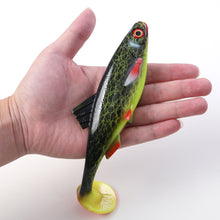 Load image into Gallery viewer, 1PC 20CM 3D Eye T-Tail Bionic Bait Sea Boat Fishing Speed Sinking Silicone Fake Bait For Sea Bass
