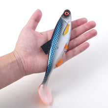 Load image into Gallery viewer, 1PC 20CM 3D Eye T-Tail Bionic Bait Sea Boat Fishing Speed Sinking Silicone Fake Bait For Sea Bass

