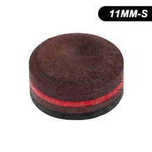 Load image into Gallery viewer, 1PC 10/11/12/13MM Multi-Layer Pig Skin Billiard Cue Tip With Curved Snooker And Black 8 Nine-Ball Cue Tip Billiard Accessories
