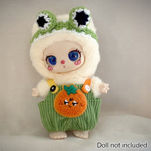 Load image into Gallery viewer, Miniature Fruit Pantsuit with Straps for 17cm Labubu Dolls Cute DIY Doll Clothes Fashion Accessories Lovely Outfit Gifts for Girls Friends
