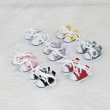 Load image into Gallery viewer, 17cm Cotton Canvas Shoes for Labubu Dolls Sports Boots Casual Doll Shoes, 3.8cm Doll Accessories DIY Doll Toys
